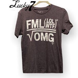 Lucky7 Grey Fun Graphic T-shirt ab